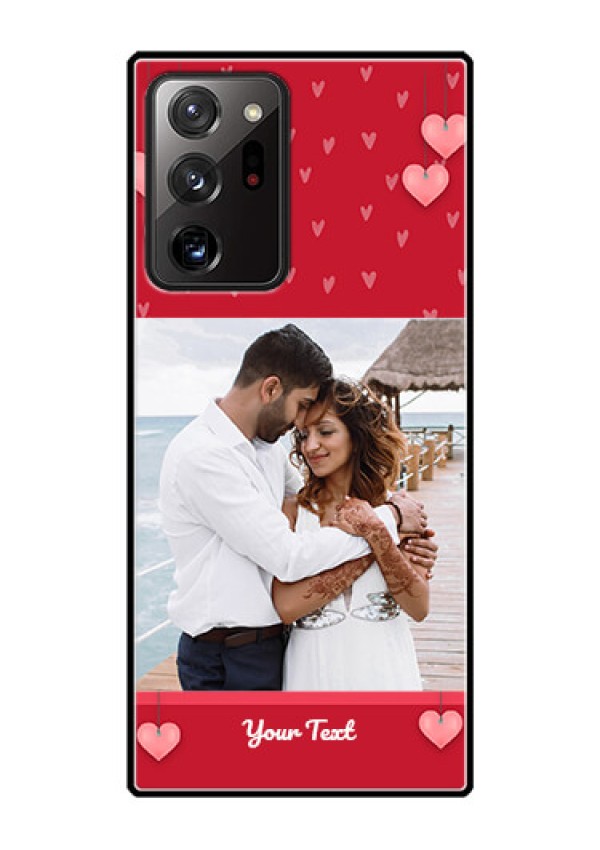 Galaxy Note 20 Ultra Custom Glass Phone Case  - Valentines Day Design