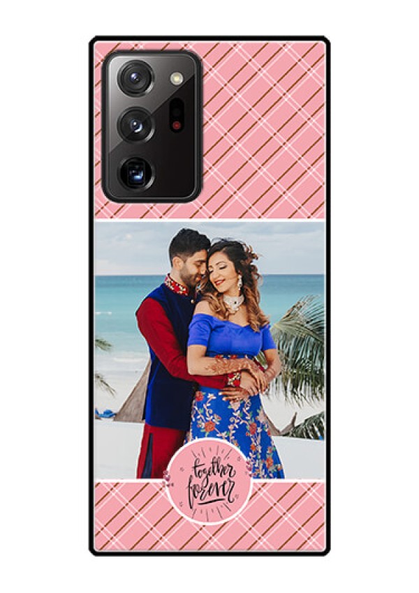 Galaxy Note 20 Ultra Personalized Glass Phone Case  - Together Forever Design
