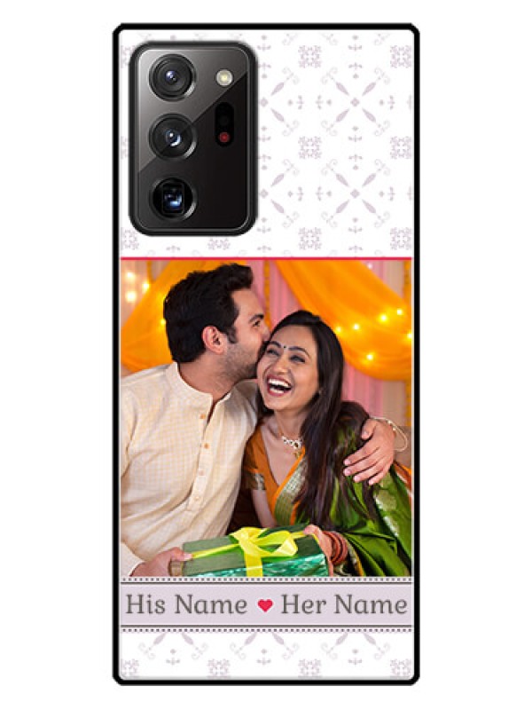 Custom Galaxy Note 20 Ultra Custom Glass Mobile Case  - with Photo and Ethnic Design