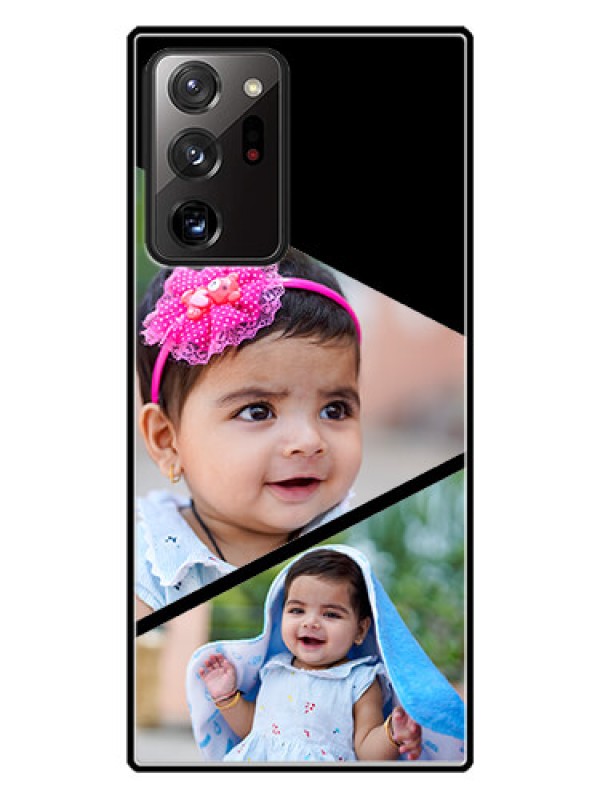 Custom Galaxy Note 20 Ultra Custom Glass Phone Case  - Semi Cut Design