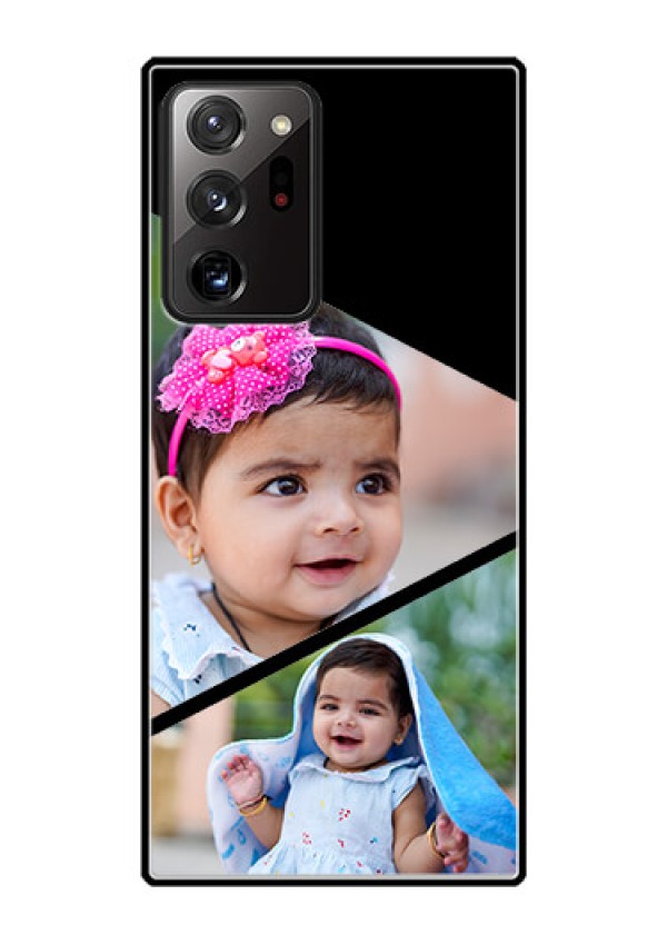Galaxy Note 20 Ultra Custom Glass Phone Case  - Semi Cut Design