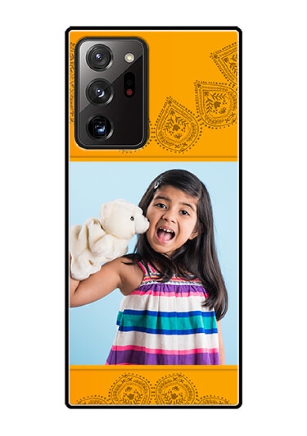 Galaxy Note 20 Ultra Personalized Glass Phone Case  - Photo Wedding Design 