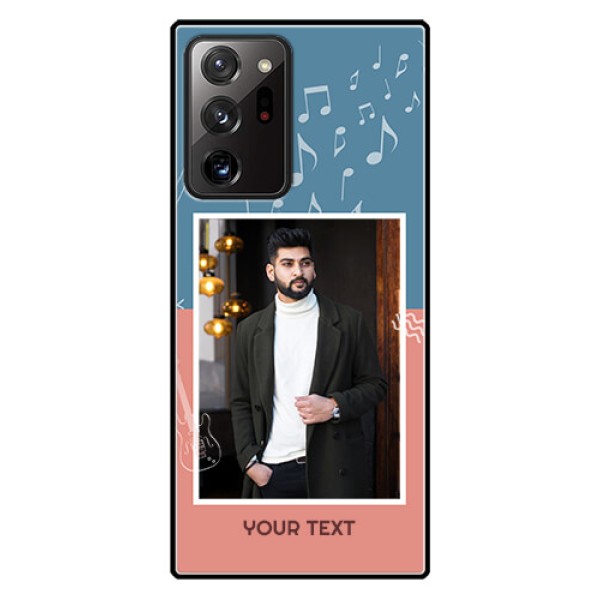 Galaxy Note 20 Ultra Photo Printing on Glass Case - with Color Musical Note Design Galaxy Note 20 Ultra Photo Printing on Glass Case - with Color Musical Note Design