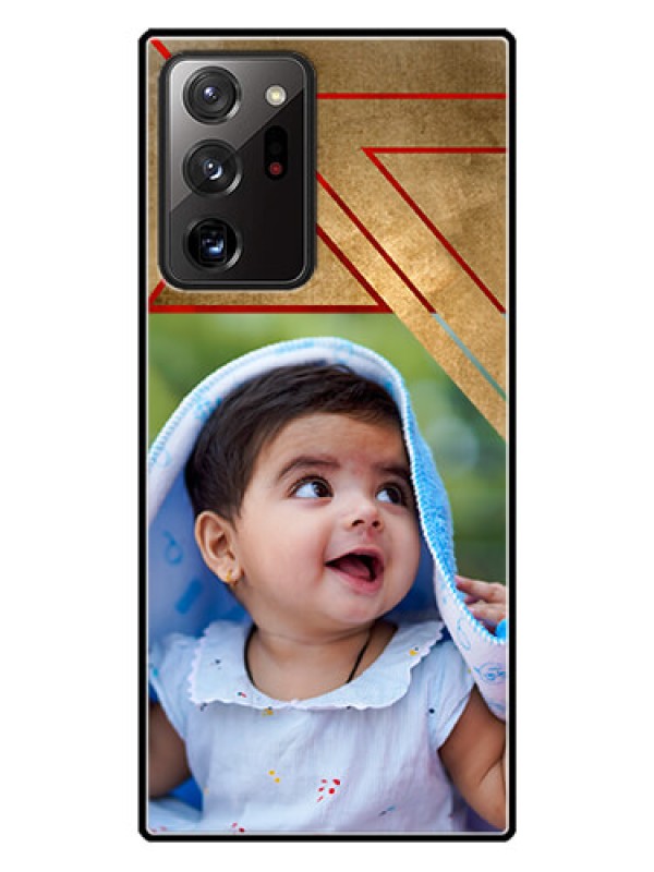 Custom Galaxy Note 20 Ultra Personalized Glass Phone Case  - Gradient Abstract Texture Design