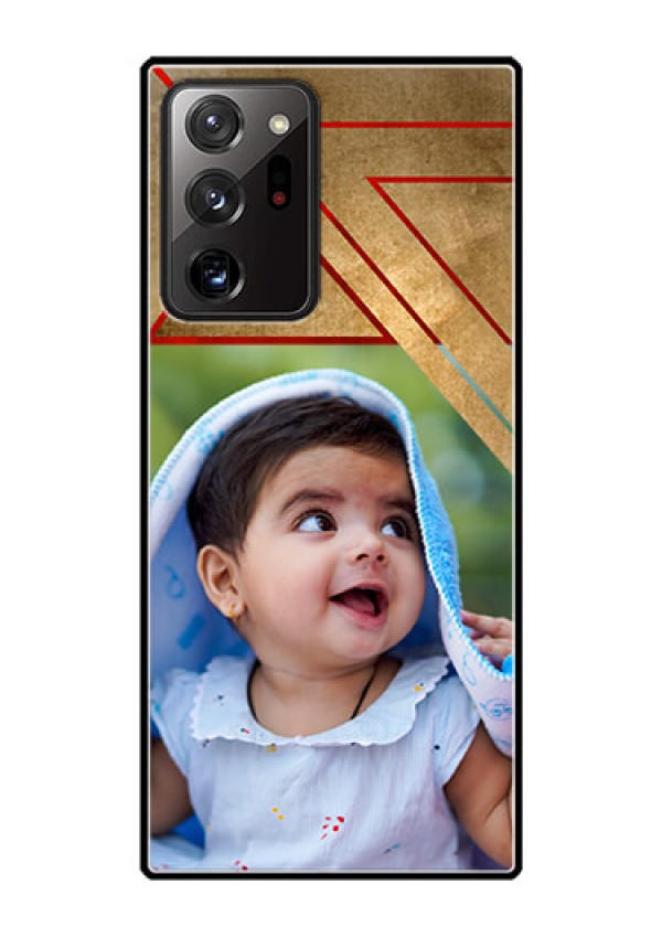 Galaxy Note 20 Ultra Personalized Glass Phone Case  - Gradient Abstract Texture Design