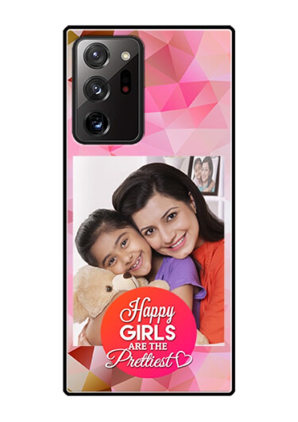 Galaxy Note 20 Ultra Photo Printing on Glass Case  - Abstract Triangle Design