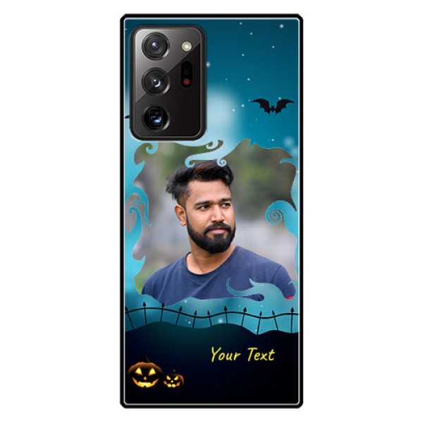 Galaxy Note 20 Ultra Custom Glass Phone Case - Halloween frame design Galaxy Note 20 Ultra Custom Glass Phone Case - Halloween frame design
