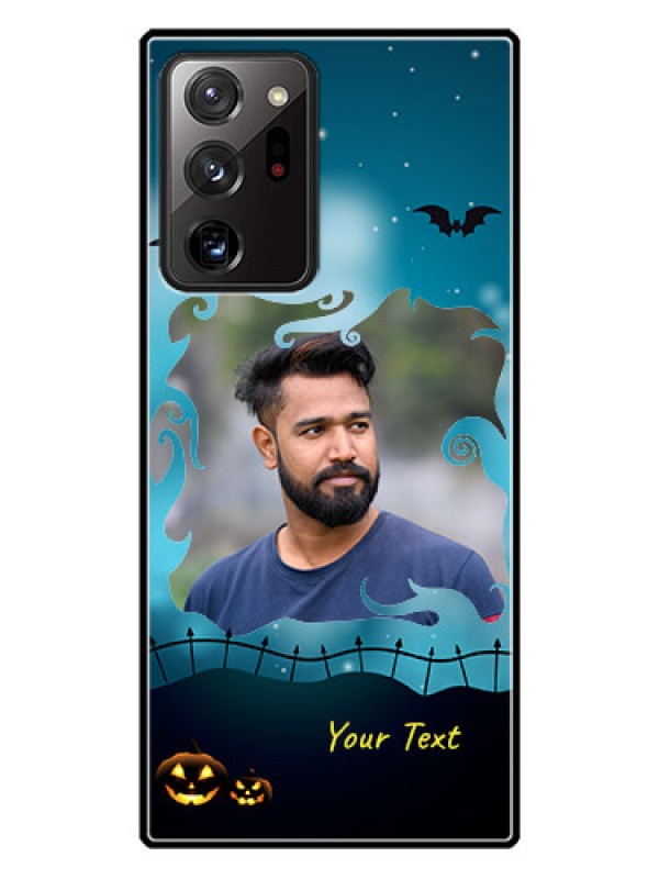 Custom Galaxy Note 20 Ultra Custom Glass Phone Case  - Halloween frame design