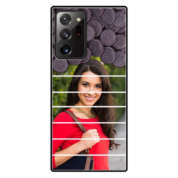 Galaxy Note 20 Ultra Custom Glass Phone Case - with Oreo Biscuit Design Galaxy Note 20 Ultra Custom Glass Phone Case - with Oreo Biscuit Design