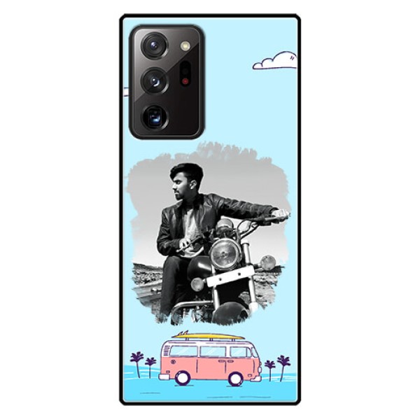 Galaxy Note 20 Ultra Photo Printing on Glass Case  - Travel & Adventure Design