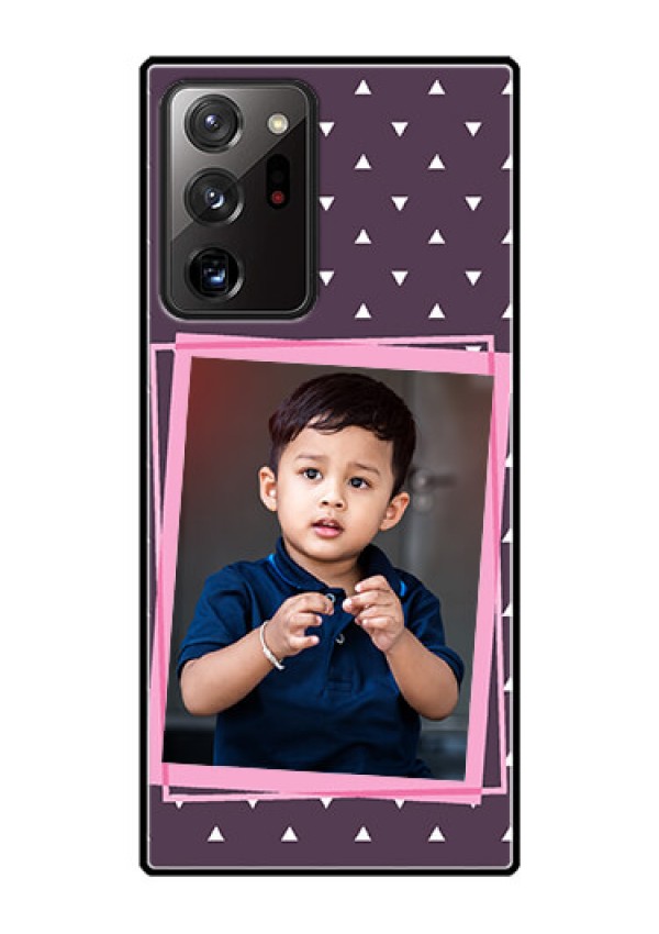 Galaxy Note 20 Ultra Custom Glass Mobile Case  - Triangle Pattern Dotted Design