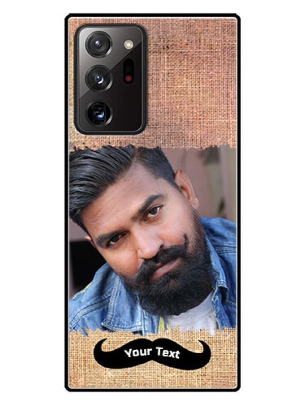Custom Galaxy Note 20 Ultra Personalized Glass Phone Case  - with Texture Design