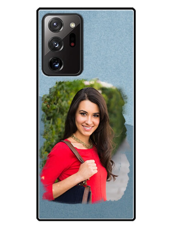 Custom Galaxy Note 20 Ultra Custom Glass Mobile Case  - Grunge Line Art Design