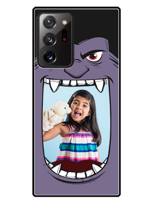 Custom Galaxy Note 20 Ultra Custom Glass Phone Case  - Angry Monster Design