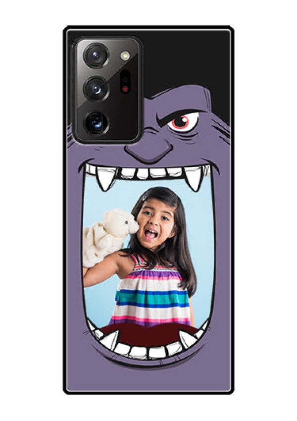 Galaxy Note 20 Ultra Custom Glass Phone Case  - Angry Monster Design
