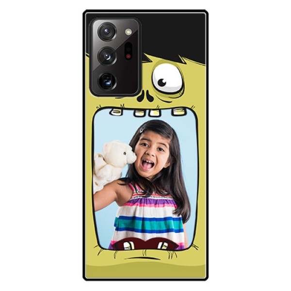 Galaxy Note 20 Ultra Personalized Glass Phone Case - Cartoon monster back case Design Galaxy Note 20 Ultra Personalized Glass Phone Case - Cartoon monster back case Design