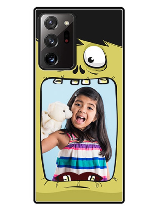 Custom Galaxy Note 20 Ultra Personalized Glass Phone Case  - Cartoon monster back case Design
