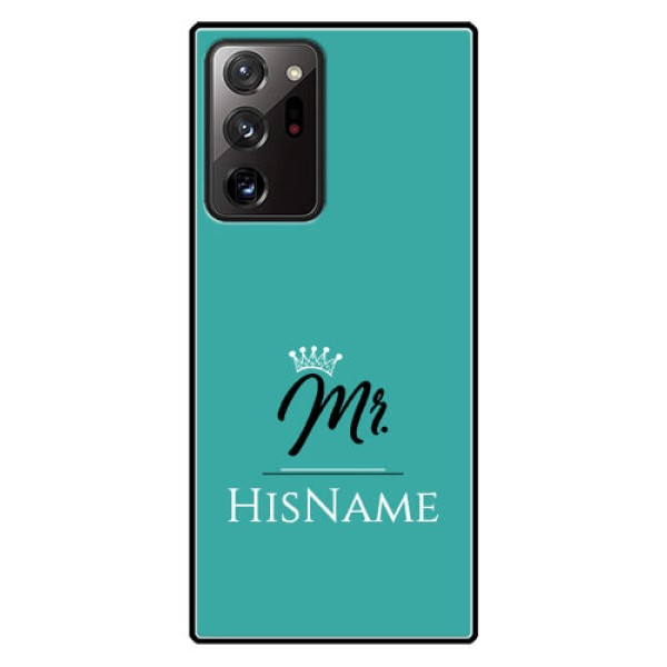Galaxy Note 20 Ultra Custom Glass Phone Case Mr with Name Galaxy Note 20 Ultra Custom Glass Phone Case Mr with Name