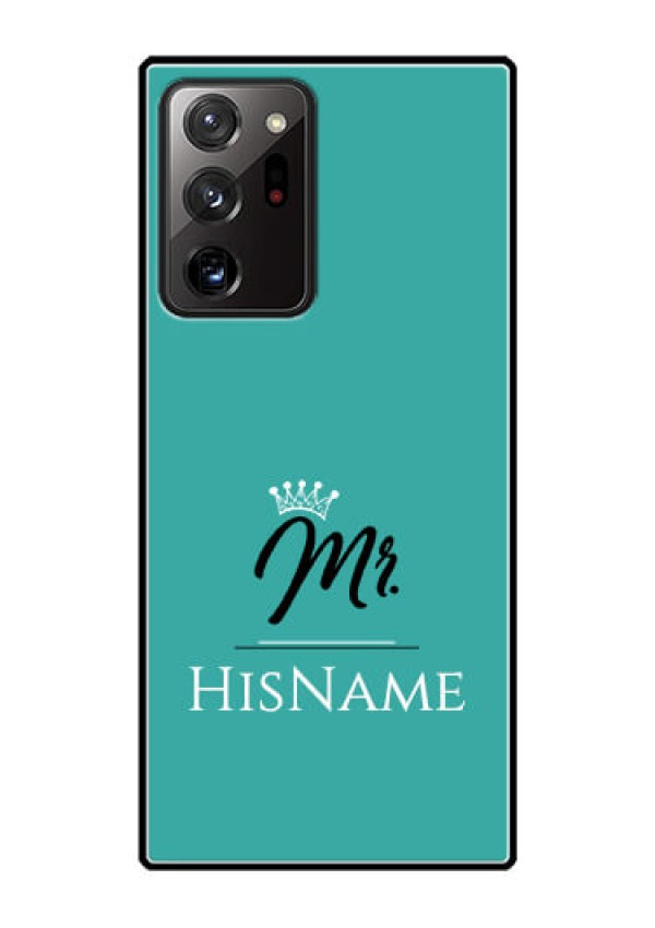Galaxy Note 20 Ultra Custom Glass Phone Case Mr with Name