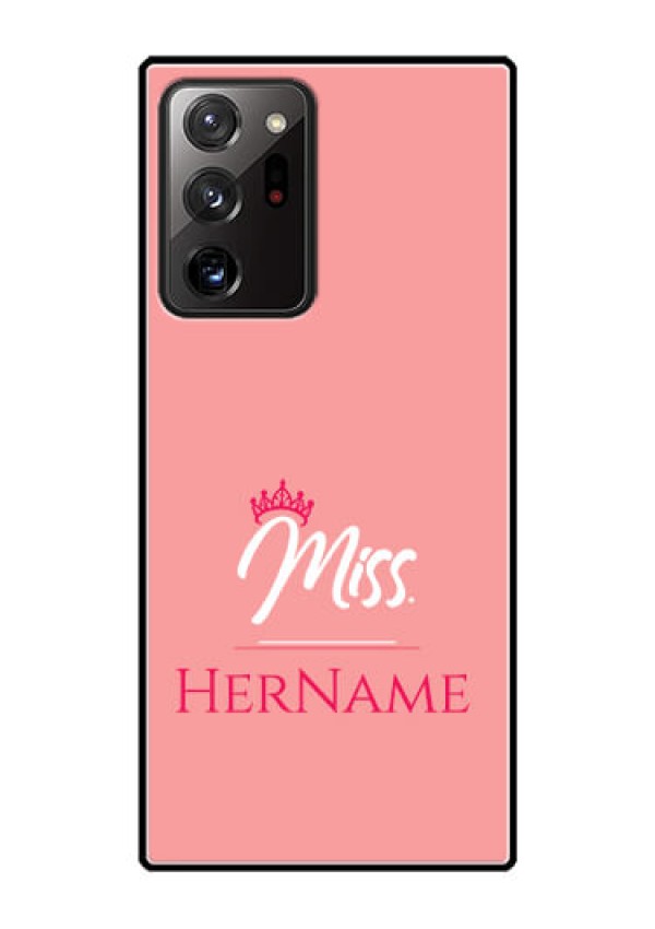 Galaxy Note 20 Ultra Custom Glass Phone Case Mrs with Name