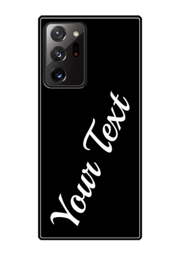 Galaxy Note 20 Ultra Custom Glass Mobile Cover with Your Name
