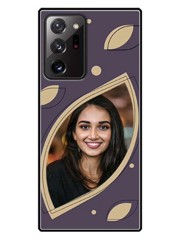 Custom Galaxy Note 20 Ultra Custom Glass Mobile Case - Falling Leaf Design