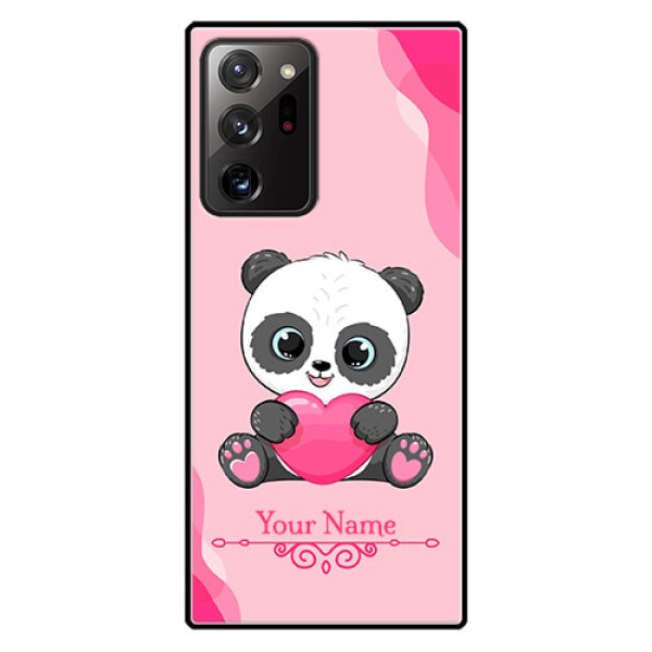 Galaxy Note 20 Ultra Custom Glass Mobile Case - Cute Panda Design