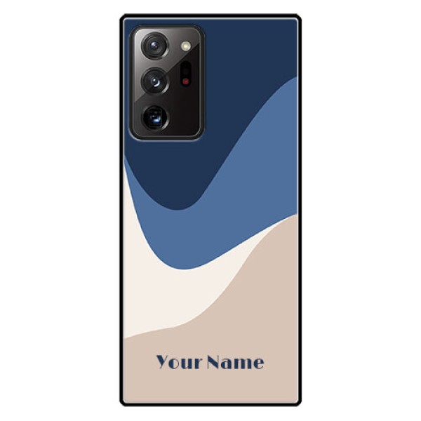 Galaxy Note 20 Ultra Custom Glass Phone Case - Abstract Drip Art Design Galaxy Note 20 Ultra Custom Glass Phone Case - Abstract Drip Art Design