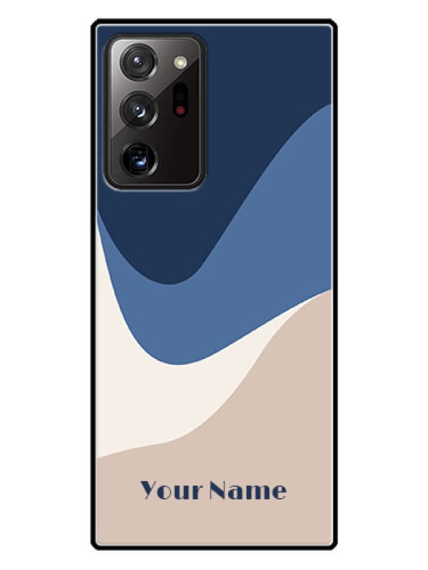 Custom Galaxy Note 20 Ultra Custom Glass Phone Case - Abstract Drip Art Design