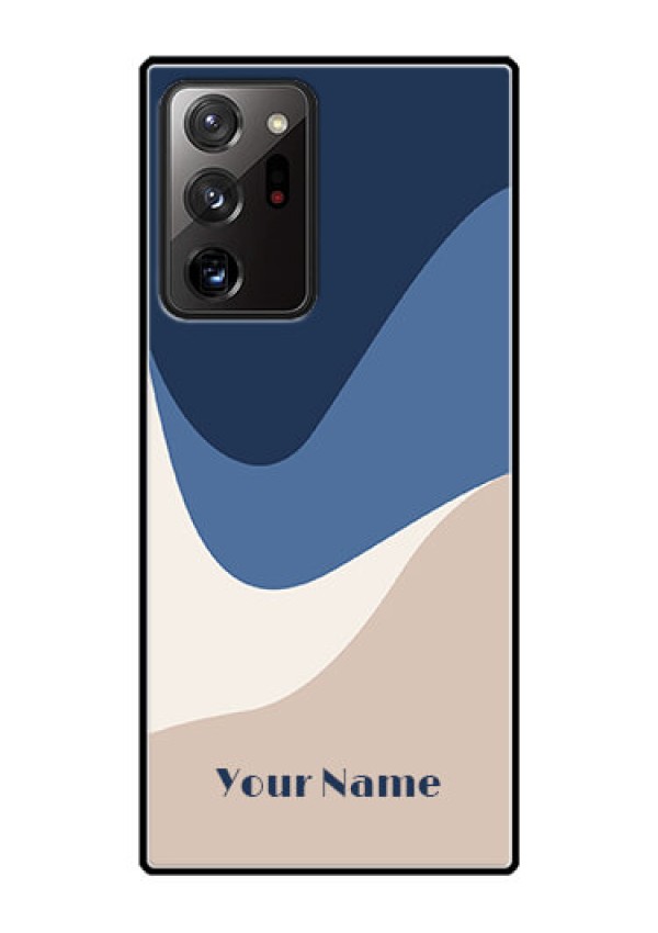 Galaxy Note 20 Ultra Custom Glass Phone Case - Abstract Drip Art Design