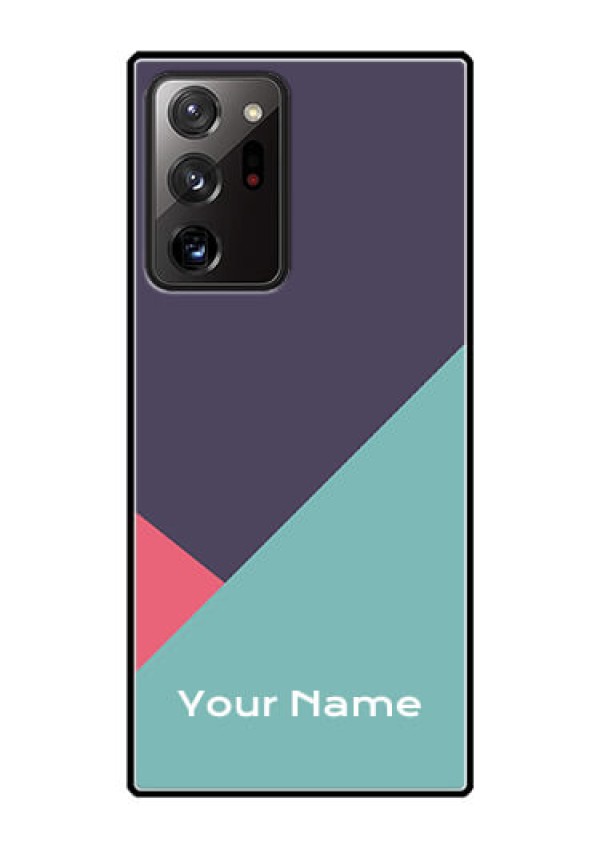 Galaxy Note 20 Ultra Custom Glass Mobile Case - Tri Color abstract Design