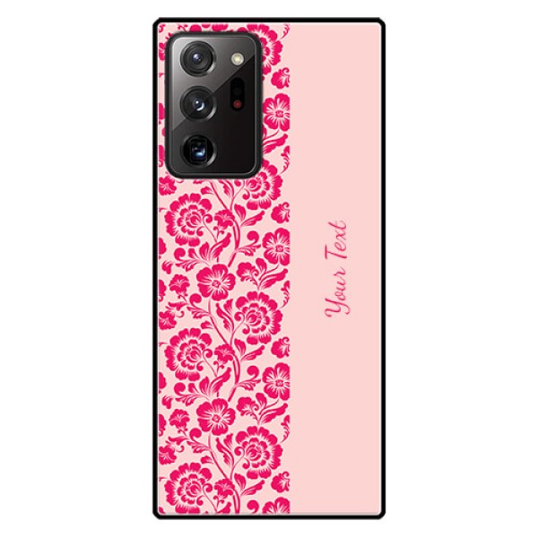 Galaxy Note 20 Ultra Custom Glass Phone Case - Attractive Floral Pattern Design Galaxy Note 20 Ultra Custom Glass Phone Case - Attractive Floral Pattern Design