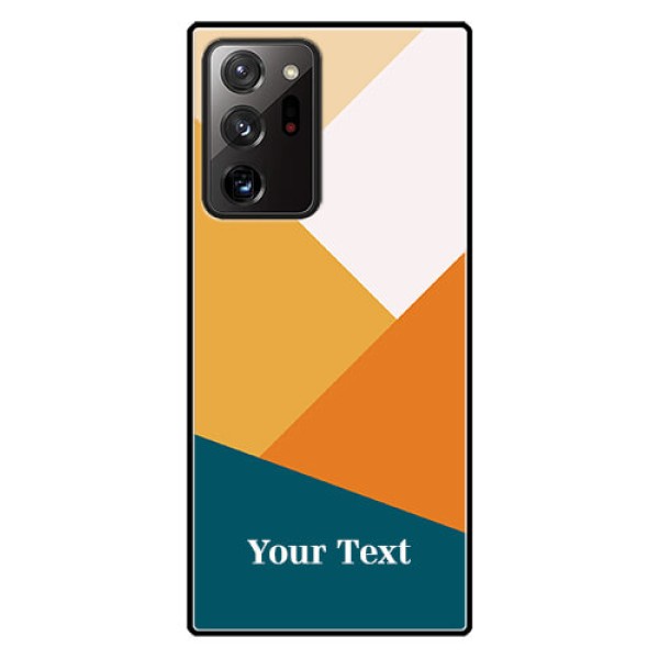 Galaxy Note 20 Ultra Personalized Glass Phone Case - Stacked Multi-colour Design Galaxy Note 20 Ultra Personalized Glass Phone Case - Stacked Multi-colour Design