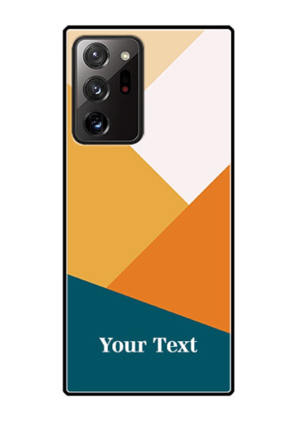 Galaxy Note 20 Ultra Personalized Glass Phone Case - Stacked Multi-colour Design