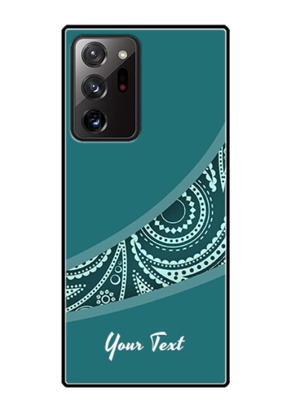 Galaxy Note 20 Ultra Photo Printing on Glass Case - semi visible floral Design