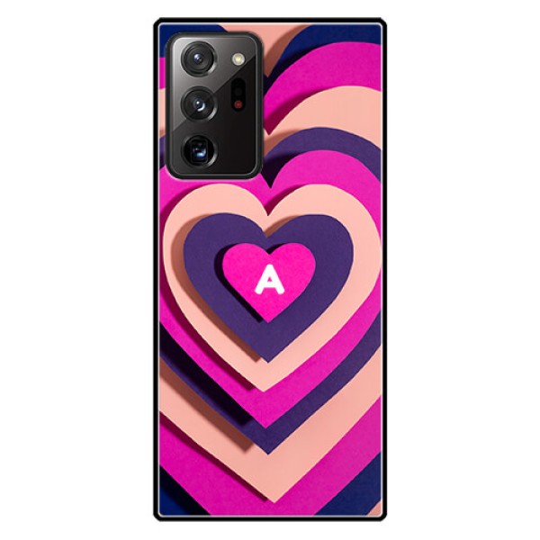 Galaxy Note 20 Ultra Custom Glass Mobile Case - Cute Heart Pattern Design