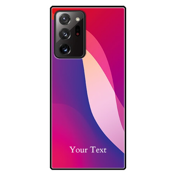 Galaxy Note 20 Ultra Personalized Glass Phone Case - Digital abstract Overlap Design Galaxy Note 20 Ultra Personalized Glass Phone Case - Digital abstract Overlap Design