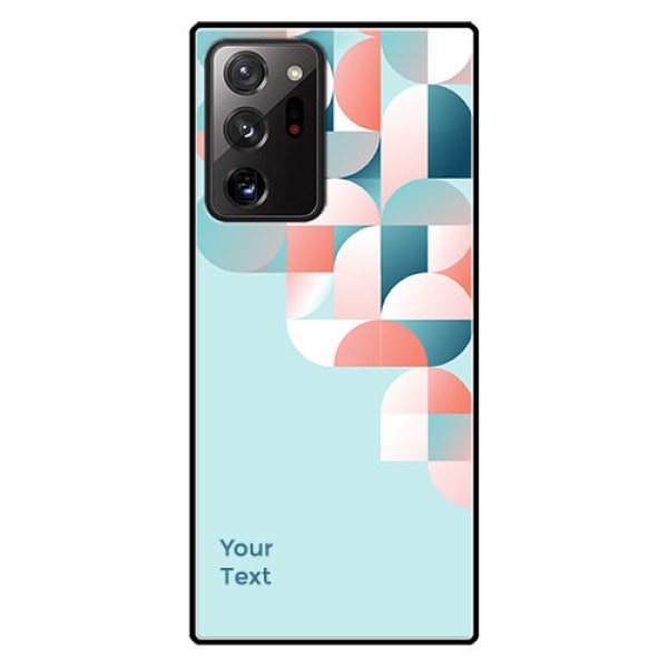 Galaxy Note 20 Ultra Custom Glass Phone Case - Stylish Semi-circle Pattern Design Galaxy Note 20 Ultra Custom Glass Phone Case - Stylish Semi-circle Pattern Design