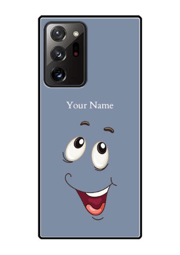 Galaxy Note 20 Ultra Photo Printing on Glass Case - Laughing Cartoon Face Design