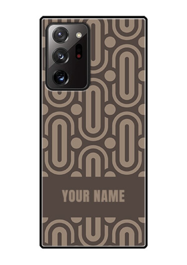 Galaxy Note 20 Ultra Custom Glass Phone Case - Captivating Zero Pattern Design