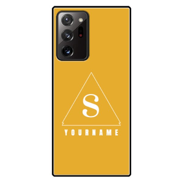 Galaxy Note 20 Ultra Personalized Glass Phone Case - simple triangle Design Galaxy Note 20 Ultra Personalized Glass Phone Case - simple triangle Design