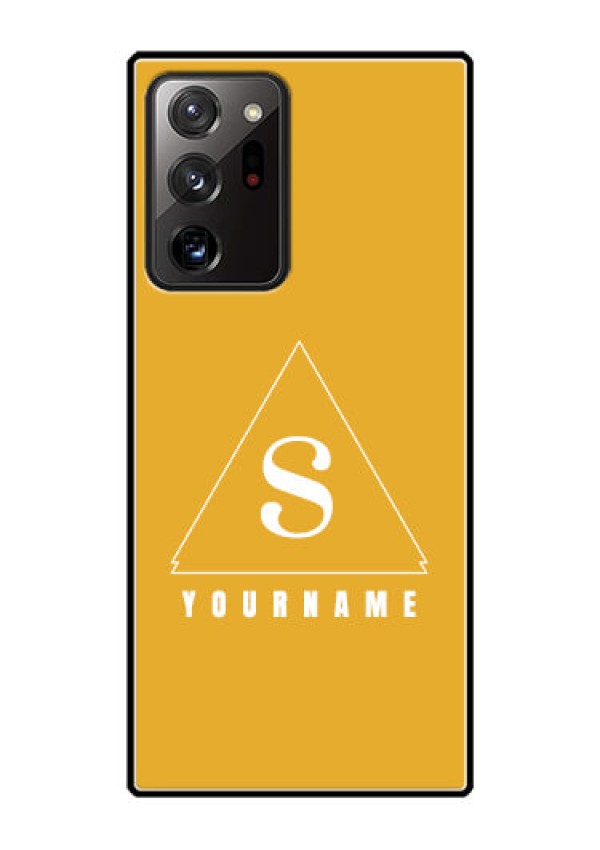 Galaxy Note 20 Ultra Personalized Glass Phone Case - simple triangle Design