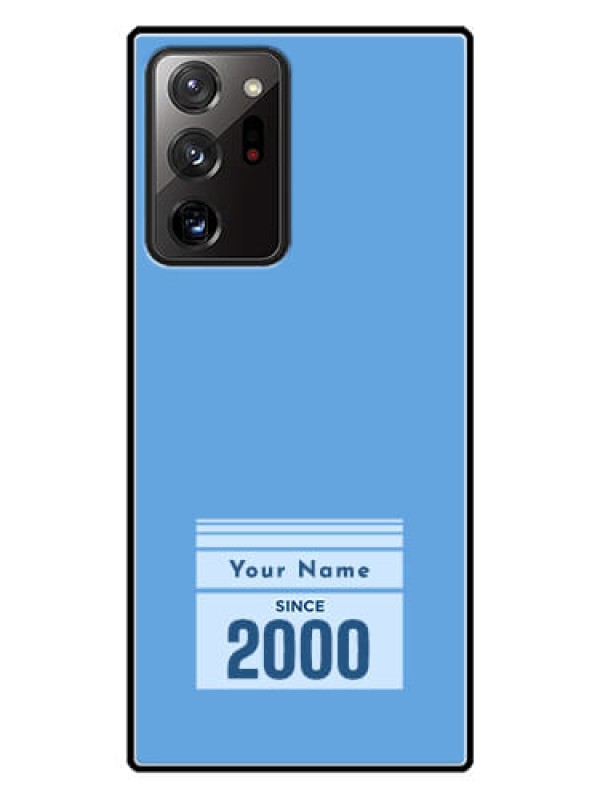 Custom Galaxy Note 20 Ultra Custom Glass Mobile Case - Custom Year of birth Design