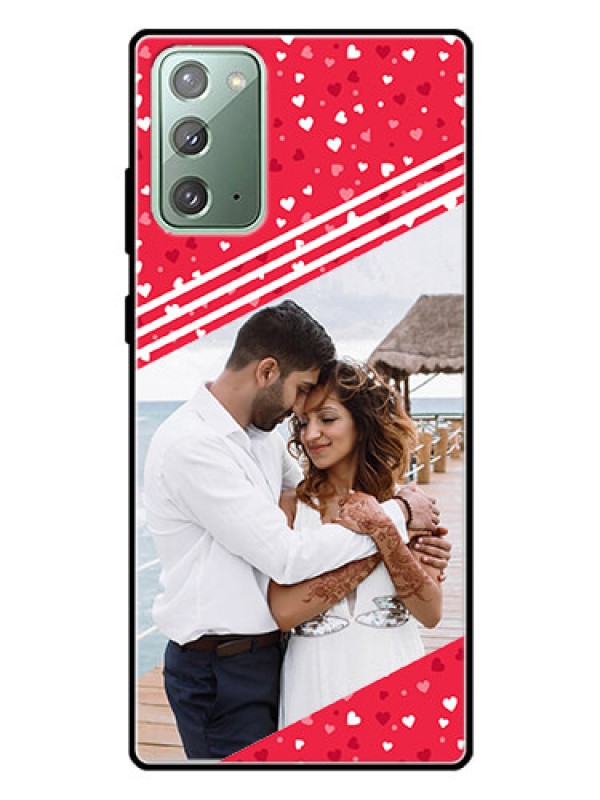 Custom Galaxy Note 20 Custom Glass Mobile Case  - Valentines Gift Design