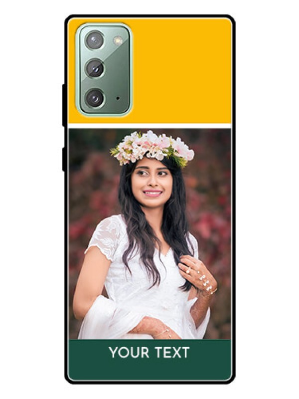 Custom Galaxy Note 20 Photo Printing on Glass Case  - Love You Design