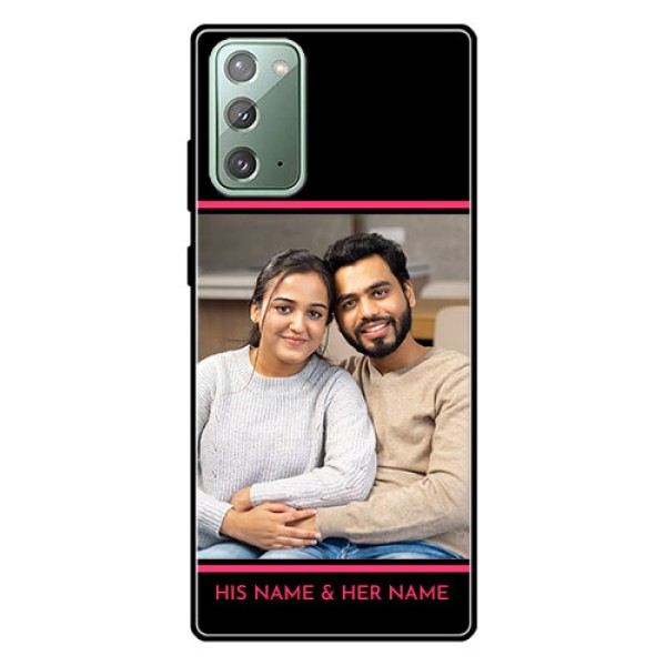 Galaxy Note 20 Custom Glass Mobile Case - with Add Text Design Galaxy Note 20 Custom Glass Mobile Case - with Add Text Design