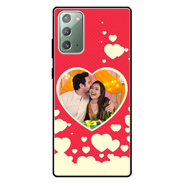 Galaxy Note 20 Custom Glass Mobile Case  - Love Symbols Phone Cover Design