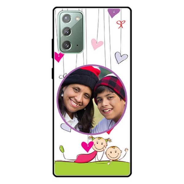 Galaxy Note 20 Photo Printing on Glass Case  - Cute Kids Phone Case Design