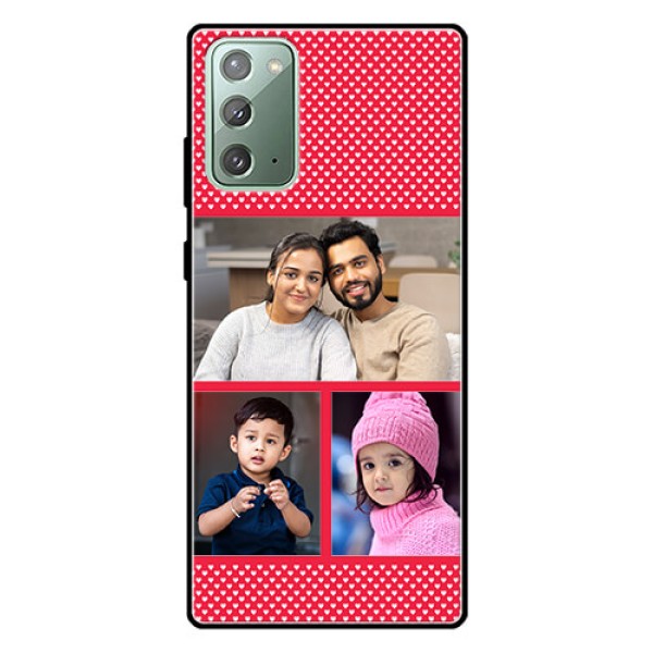 Galaxy Note 20 Personalized Glass Phone Case  - Bulk Pic Upload Design