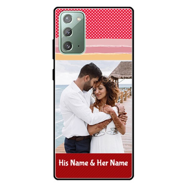 Galaxy Note 20 Custom Glass Mobile Case  - Premium Case Design